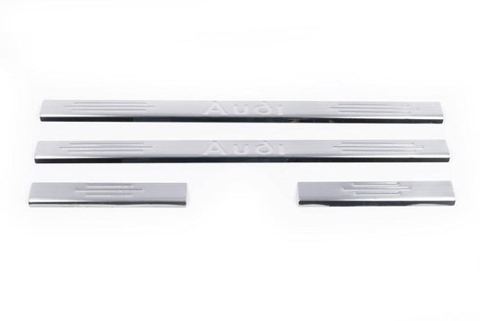 Door sill plates (4 pcs., Carmos) for Audi A3 1996-2003 - Reelken Auto