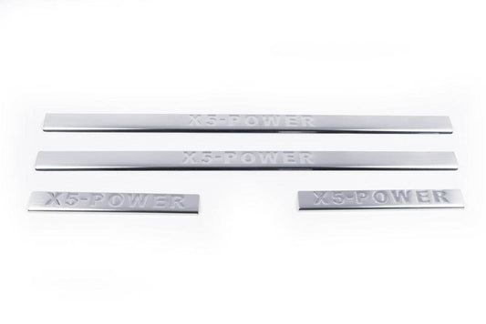 Sill Carmos (4-piece, stainless steel.) for BMW X5 E-53 1999-2006 - Reelken Auto