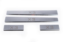 Carmos Door Sill Protectors (4 pcs, Stainless Steel) for BMW X3 E83 2003-2010 - image 2