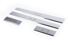 Carmos Door Sill Protectors (4 pcs, Stainless Steel) for BMW X3 E-83 2003-2010 - image 1