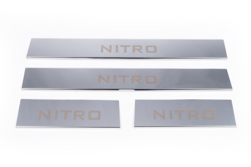 Carmos door sill covers for upper part (stainless steel) for Dodge Nitro 2006-2011 - image 4