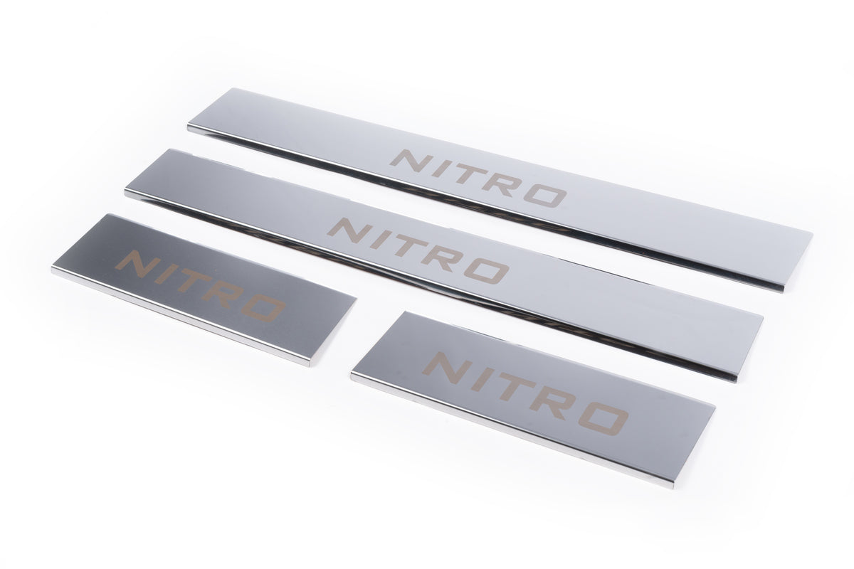 Carmos door sill covers for upper part (stainless steel) for Dodge Nitro 2006-2011 - image 1