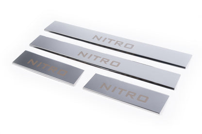 Carmos door sill covers for upper part (stainless steel) for Dodge Nitro 2006-2011 - image 1