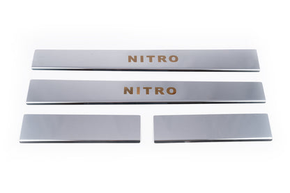 Carmos stainless steel door sill covers lower part for Dodge Nitro 2006-2011 - image 2