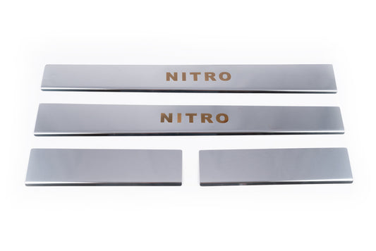 Carmos stainless steel door sill covers lower part for Dodge Nitro 2006-2011 - image 2