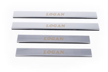 Door Sill Protectors Carmos V1 (4 pcs, Stainless Steel) for Dacia Logan I 2008-2012 - image 2