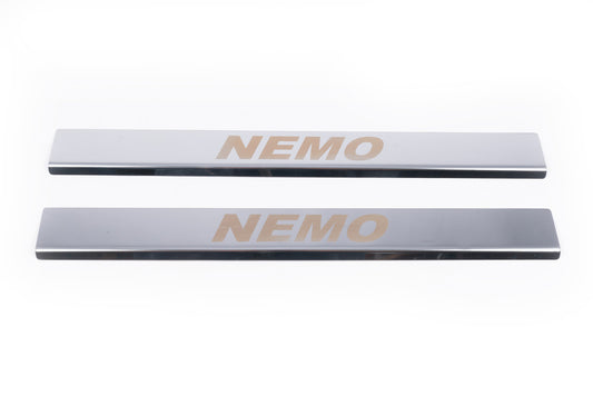 Door Sill Covers Carmos V1 (2 pcs, Stainless Steel) for Citroen Nemo 2007-2017 - image 2