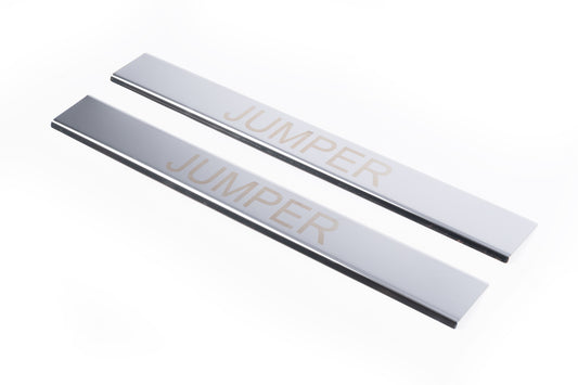 Carmos Stainless Steel Door Sill Protectors (2 pcs) for Citroen Jumper 2007-2025 - image 1
