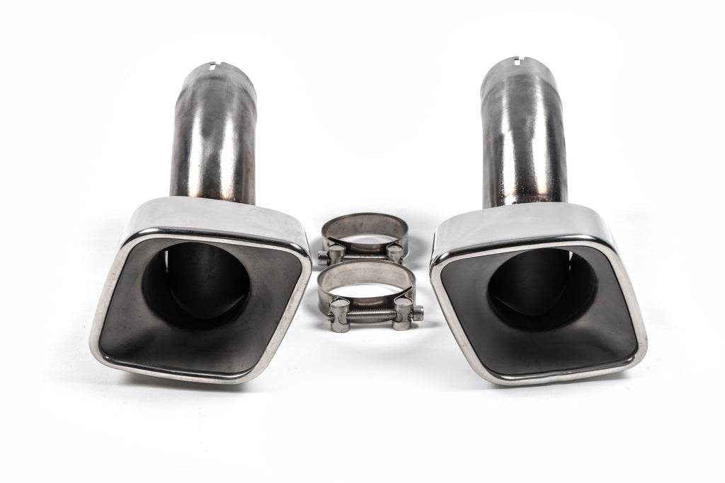 Nozzles for silencer V1 (2 pcs., stainless steel) for Range Rover Sport 2005-2013 - Reelken Auto