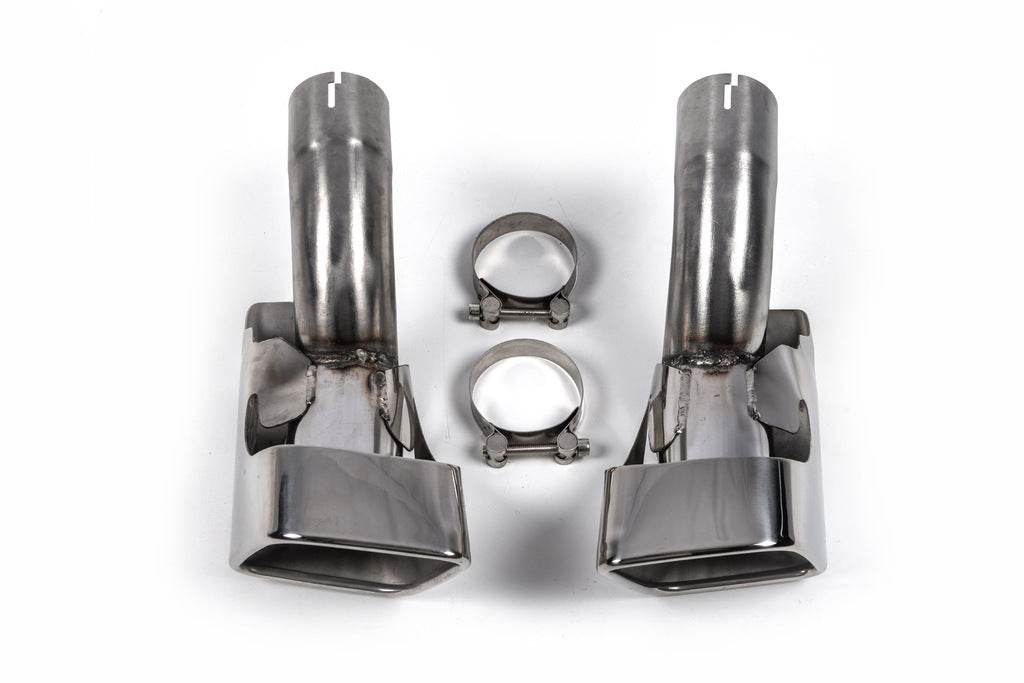 Nozzles for silencer V1 (2 pcs., stainless steel) for Range Rover Sport 2005-2013 - Reelken Auto