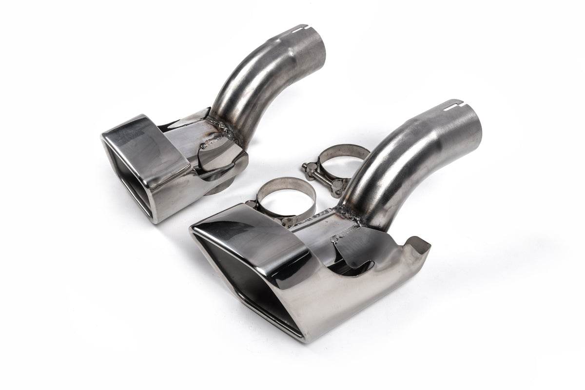 Nozzles for silencer V1 (2 pcs., stainless steel) for Range Rover Sport 2005-2013 - Reelken Auto