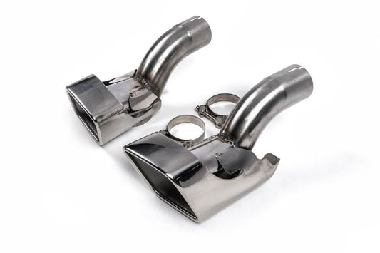 Nozzles for silencer V1 (2 pcs., stainless steel) for Range Rover Sport 2005-2013 - Reelken Auto