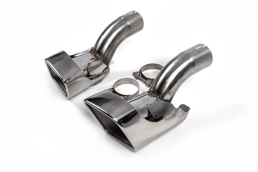 Exhaust Tips V1 (2 pcs, Stainless Steel) for Range Rover Sport 2005-2013 - image 1