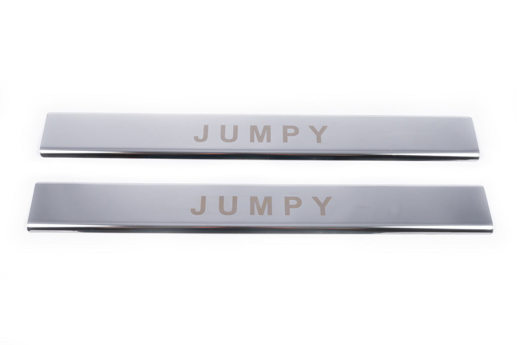 Door Sill Protectors Stainless Steel (2 pcs, Carmos) for Citroen Jumpy 2007-2017 - image 2