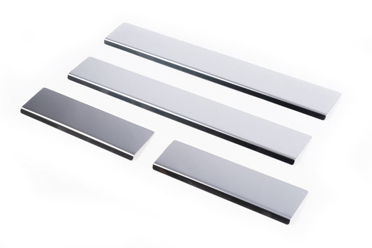 Carmos Door Sill Protectors (4 pcs, Stainless Steel) for Citroen C-4 Aircross 2012-2017 - image 1