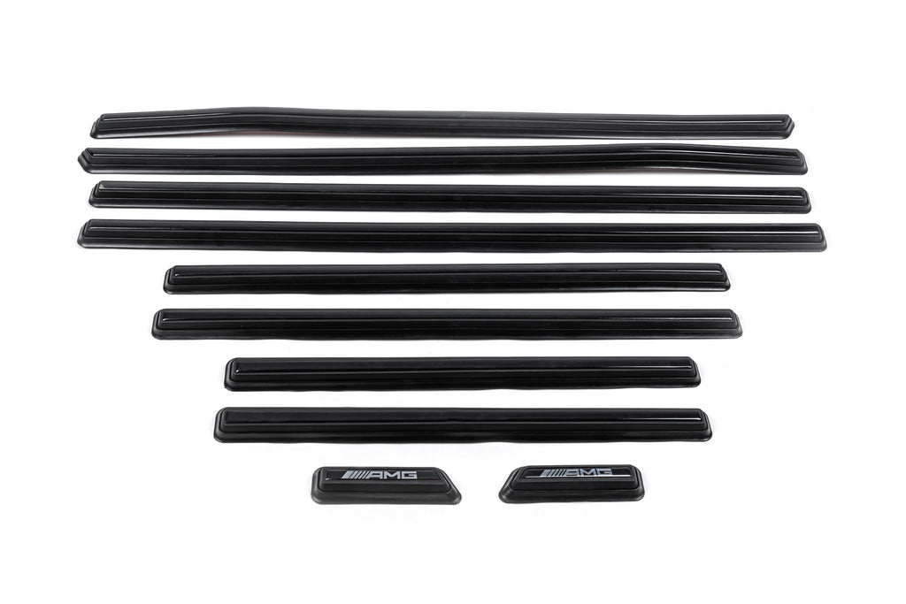 Black door moldings pre-assembled (2019 design) for Mercedes G сlass W463 1990-2018 - image 4