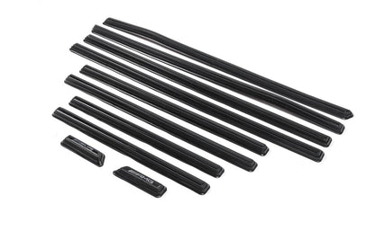 Black moldings in assembled form (2019 design) for Mercedes G class W463 1990-2018 - Reelken Auto