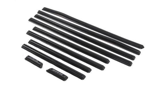 Black moldings in assembled form (2019 design) for Mercedes G class W463 1990-2018 - Reelken Auto