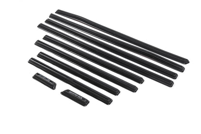 Black door moldings pre-assembled (2019 design) for Mercedes G сlass W463 1990-2018 - image 1