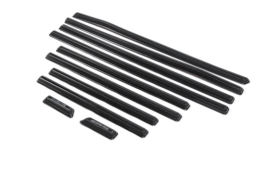 Black door moldings pre-assembled (2019 design) for Mercedes G сlass W463 1990-2018 - image 1