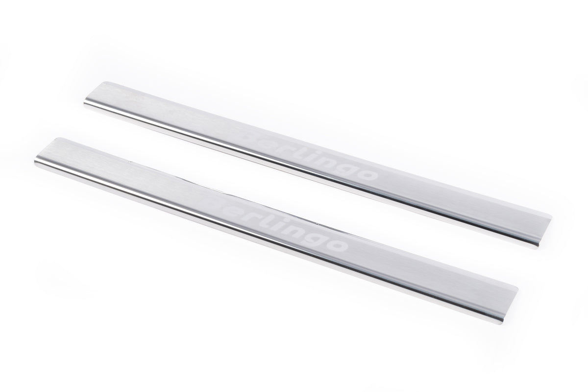 Door sills Carmos V1 (stainless) for Citroen Berlingo 2008-2018 - image 1