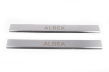 Carmos Stainless Steel Door Sill Protectors (2 pcs) for Fiat Albea 2002-2012 - image 2