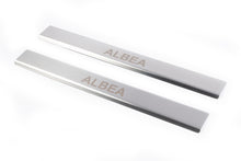 Carmos Stainless Steel Door Sill Protectors (2 pcs) for Fiat Albea 2002-2012 - image 1