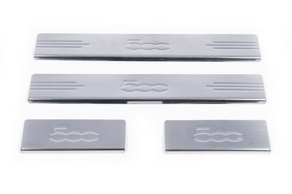 Door Sill Protectors 500L (Carmos, 4 pcs, Stainless Steel) for Fiat 500/500L 2013-2022 - image 4
