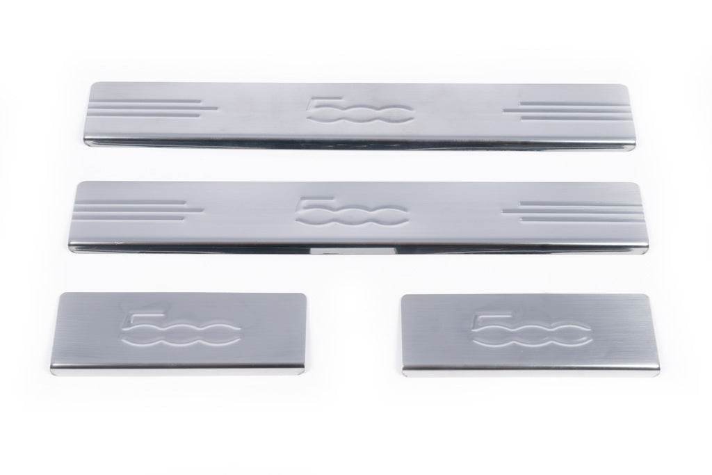 Sill 500L (Carmos, 4-piece, stainless steel) for Fiat 500/500L - Reelken Auto