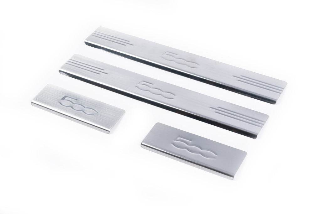 Sill 500L (Carmos, 4-piece, stainless steel) for Fiat 500/500L - Reelken Auto