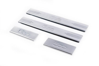 Sill 500L (Carmos, 4-piece, stainless steel) for Fiat 500/500L - Reelken Auto