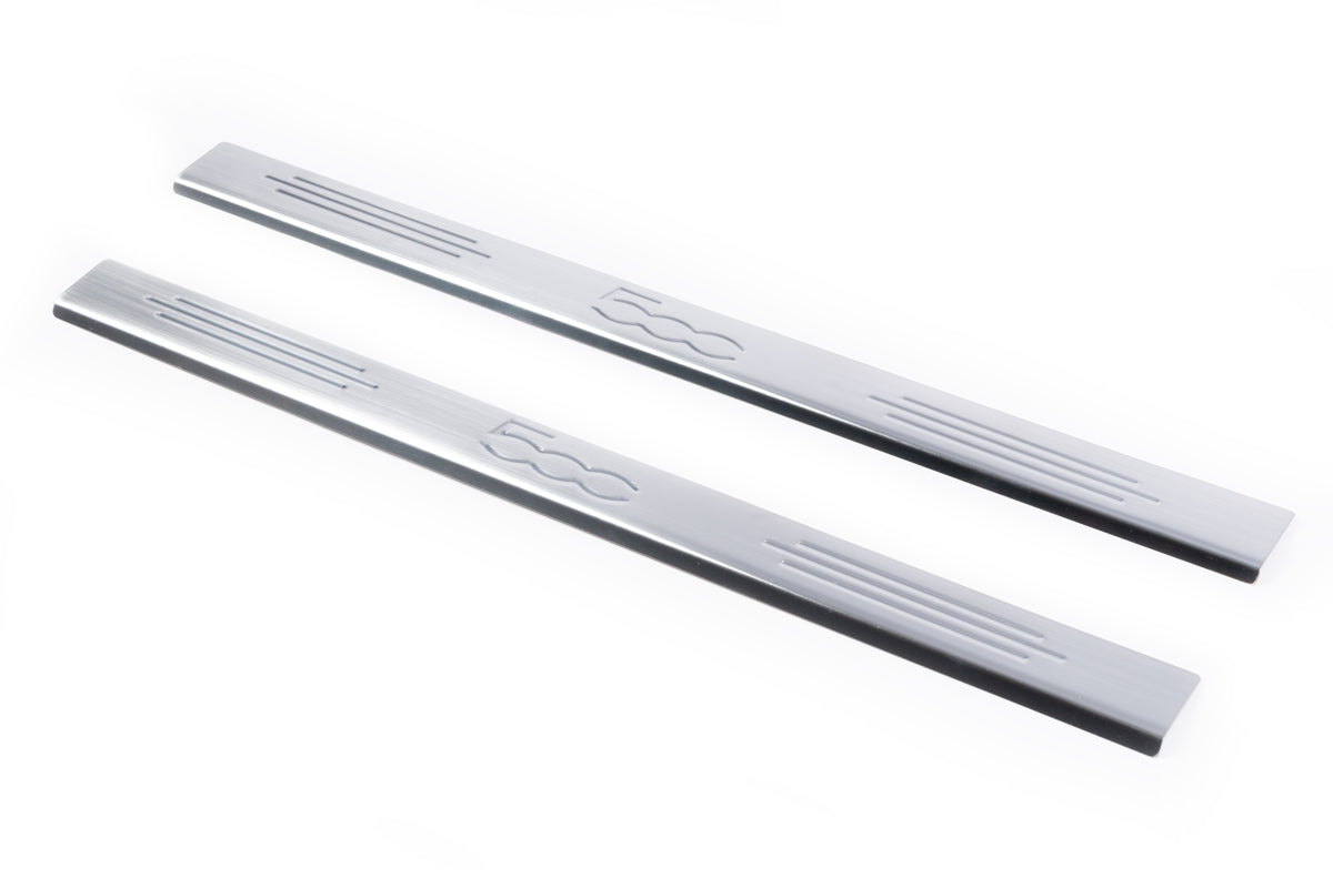 Door Sill Protectors 500 (Carmos, 2 pcs, Stainless Steel) for Fiat 500/500L 2013-2022 - image 7