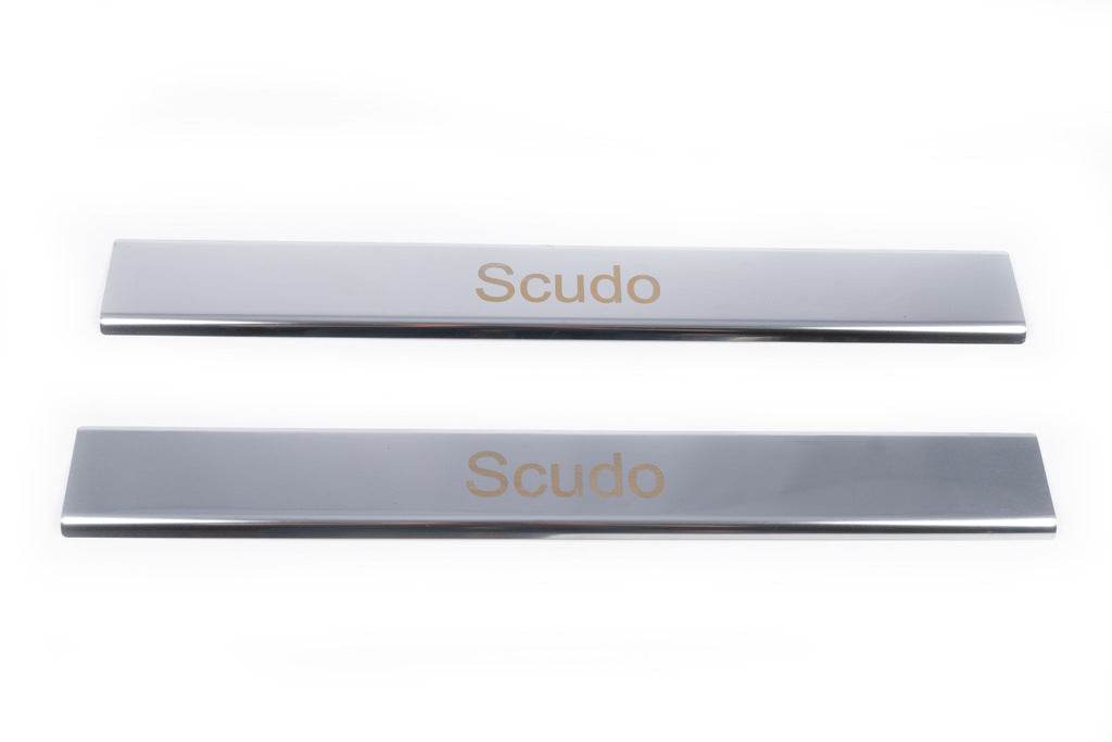 Door sills (Carmos, 2 piece, steel) for Fiat Scudo 2007-2015 - Reelken Auto