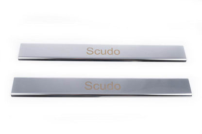Door sills (Carmos, 2 piece, steel) for Fiat Scudo 2007-2015 - Reelken Auto
