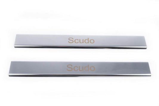 Door sills (Carmos, 2 piece, steel) for Fiat Scudo 2007-2015 - Reelken Auto