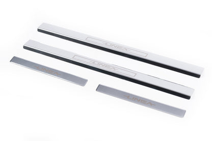 Door Sill Protectors Carmos V1 (4 pcs, Stainless Steel) for Fiat Linea 2006-2018 - image 3