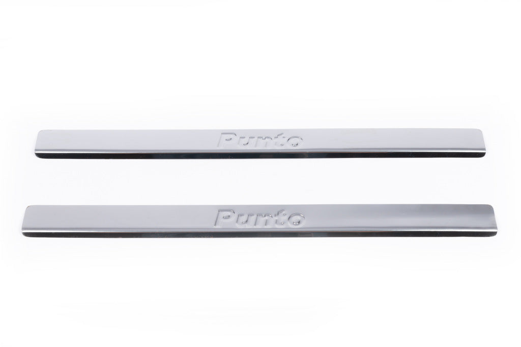 Door Sill Protectors Carmos V2 (2 pcs, Stainless Steel) for Fiat Punto Grande/EVO 2006-2018 - image 2