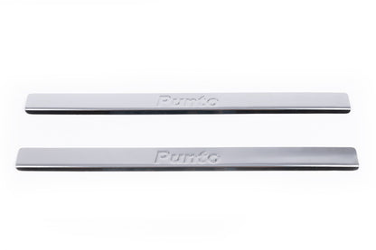 Door Sill Protectors Carmos V2 (2 pcs, Stainless Steel) for Fiat Punto Grande/EVO 2006-2018 - image 2
