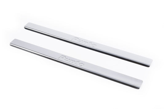 Door Sill Protectors Carmos V2 (2 pcs, Stainless Steel) for Fiat Punto Grande/EVO 2006-2018 - image 1