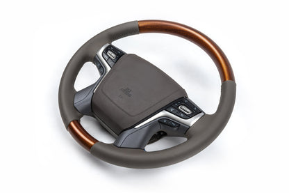 Steering wheel assembly (light wood) for Toyota Land Cruiser Prado 150 2009-2023 - image 2