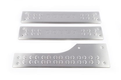 Carmos Interior Door Sill Covers Stainless Steel for Fiat Doblo II 2010-2022 - image 2