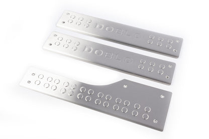 Carmos Interior Door Sill Covers Stainless Steel for Fiat Doblo II 2010-2022 - image 1