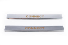 Carmos V1 Stainless Steel Door Sill Protectors (2 pcs) for Ford Connect 2006-2009 - image 2