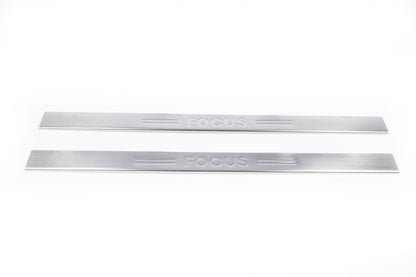 Door Sill Protectors Stainless Steel (Carmos, 2-door) for Ford Focus II 2005-2008 - image 2