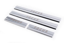 Stainless Steel Door Sill Protectors Carmos V1 (4 pcs) for Ford Focus III 2011-2017 - image 1