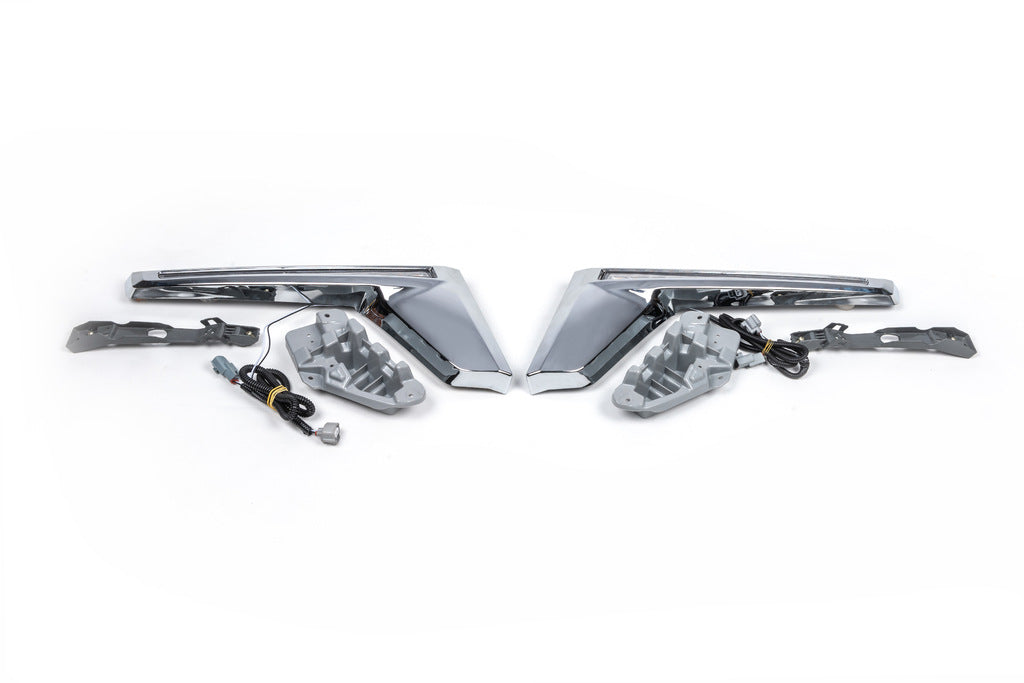 Headlight Eyelids with LED (2016↗) for Toyota Land Cruiser 200 2007-2021 - image 1