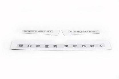 Set of Supersport nameplates (3 pcs) - Reelken Auto