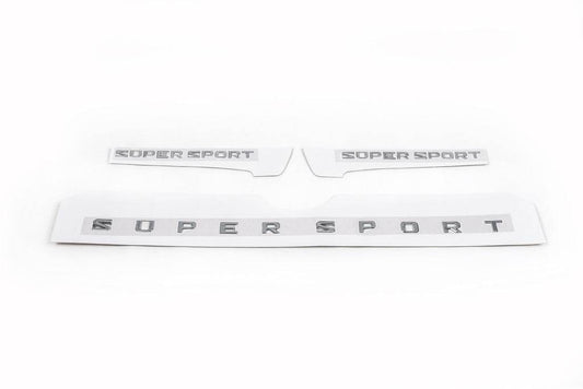 Set of Supersport nameplates (3 pcs) - Reelken Auto
