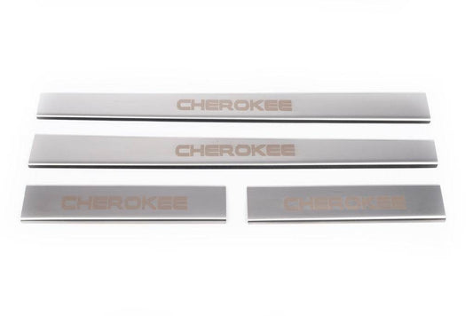 Sill Carmos V1 (4 pieces, stainless steel) for Jeep Cherokee/Liberty 2007-2013 - Reelken Auto