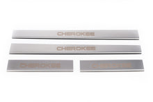 Door Sill Protectors Carmos V1 (4 pcs, Stainless Steel) for Jeep Cherokee/Liberty 2007-2013 - image 2